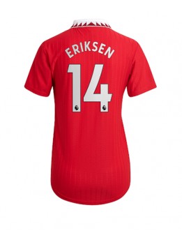 Manchester United Christian Eriksen #14 Heimtrikot für Frauen 2022-23 Kurzarm